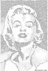 Ascii Clipart Heart Monroe Marilyn Clip Clipground Typing sketch template