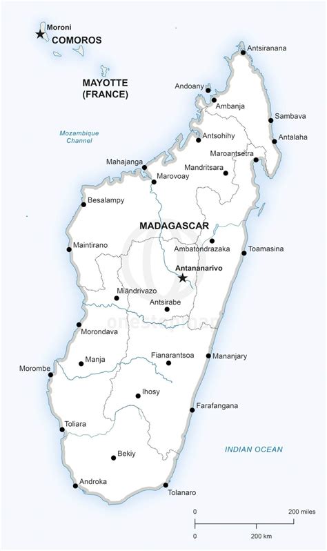 vector map  madagascar political  stop map