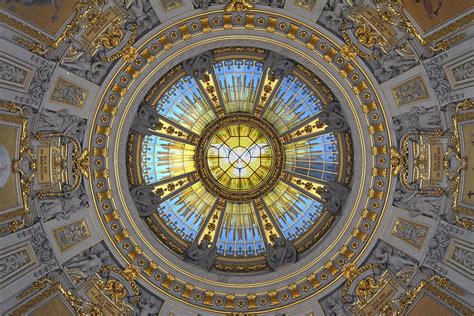 cathedral dome architecture ceiling church stained glass interior art circle pxfuel