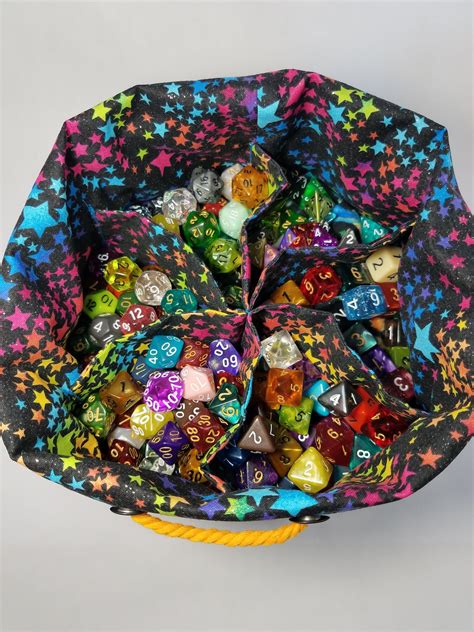 customizable large dice bag dice bag dd dice bag  etsy