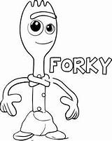 Forky Dibujos Kidocoloringpages Characters Colorironline Artigo sketch template