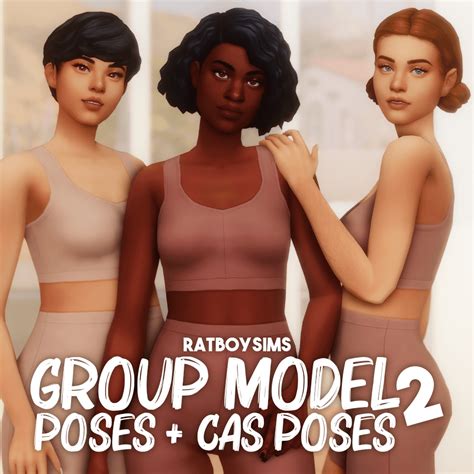 sims  group model poses   sims book