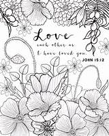 Coloring Pages Adults Printable Sheets Adult Flower Realistic Bible John Verse Verses Scripture Colouring Color Laugh Downloadable Book Live Kids sketch template
