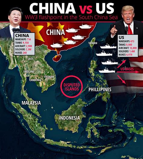 world war 3 fears china warned by us they are ready for war in scs