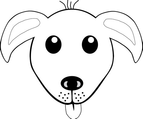 coloring page dog face  svg png eps dxf  zip file