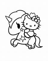 Kitty Hello Unicorn Coloring Drawing Pages Colouring Colorear Kitten Cowgirl Para Unicornio Dibujos Rainbow Kids Cat Easy Clipartmag Sheets Imprimir sketch template