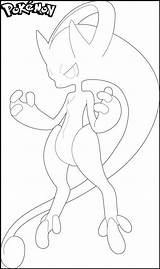 Mewtwo Coloring Mega Printable Children Pages Collection sketch template