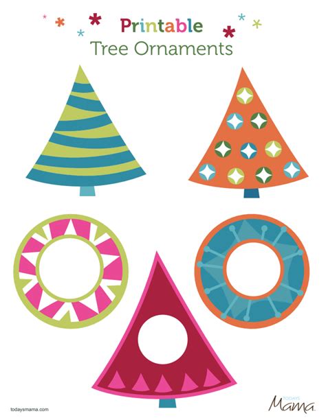 printable ornaments   todays mama