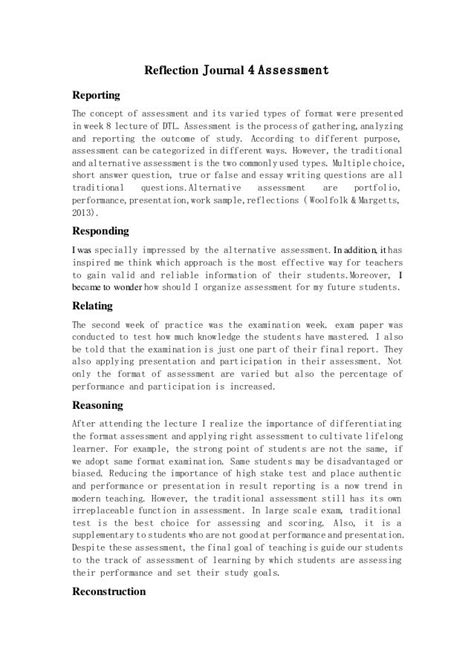 write  reflective report    reflective essay