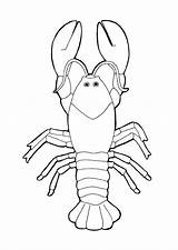 Krebs Lobster Langosta Homard Aragosta Crustaceo Kreeft Malvorlage Pintar Ausmalbild Lagosta Crustaceos Kleurplaten Qualle sketch template