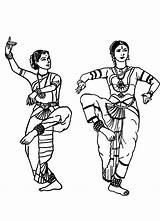 Danse Danseuse Tanzen Tanz Danser Inde Coloriages Ballo Hindi Classique Jeunes Femmes Disegni Hugolescargot Entrain Ausmalbild Kostenlos Odissi Colorare Doodles sketch template