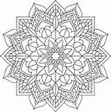 Mandala Coloring Mandalas Simple Floral Pages Adult Creativity Express Perfect If sketch template