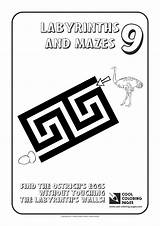 Coloring Pages Labyrinths Mazes Cool Maze Labyrinth sketch template