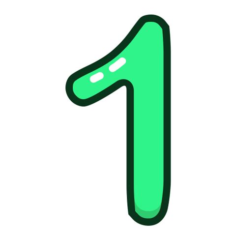 study green numbers number  icon