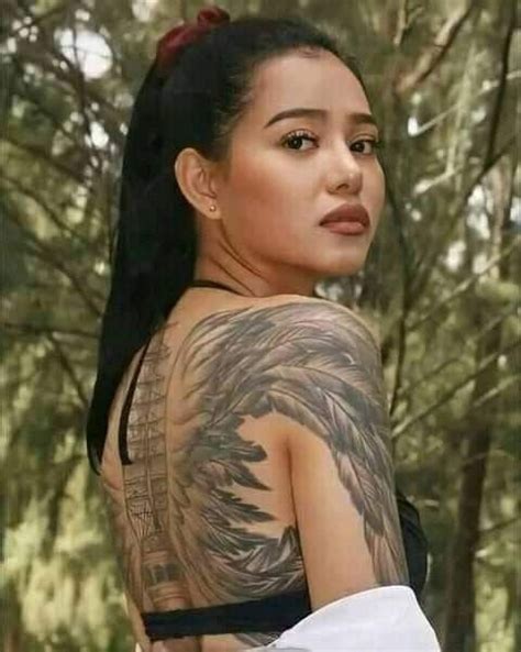 Asian Tattoo Girl With Stunning Back Tattoos
