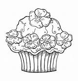 Coloring Cupcake Pages Birthday Cupcakes Printable Happy Cute Print Cake Girl Cakes Sheets Kids Color Popular Girls Getcolorings Flower Adult sketch template