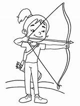 Coloring Pages Quiver Archer Archery Girl Color Cute App Printable Kids Getcolorings Target 3d Getdrawings Sketch Template Results sketch template