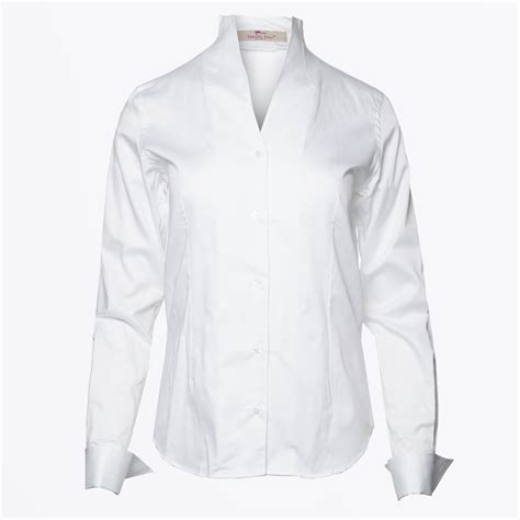 Victoria High Collar Shirt White Shirts For Women