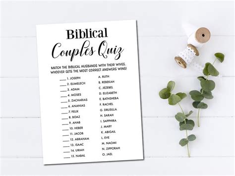 bible couples quiz  printable printable world holiday