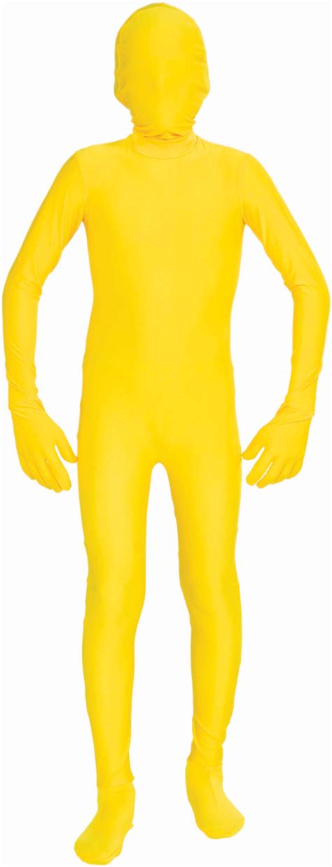 bright yellow adult disappearing man professional quality full body zentai suit walmartcom