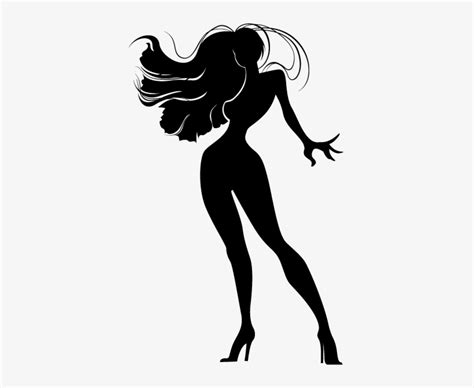 Sexy Lady Wall Sticker Silhouette Sexy Diva 374x592 Png Download