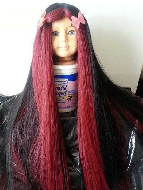Black And Red American Girl Doll Wig Doll Wig American