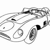 Ferrari Coloring Pages Cars Spider Trc Spyder 1957 sketch template