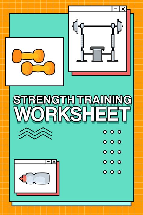strength training worksheet    worksheetocom