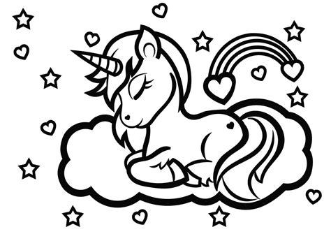 printable unicorn coloring pages  kids unicorn coloring pages