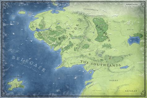 artstation map  middle earth    age
