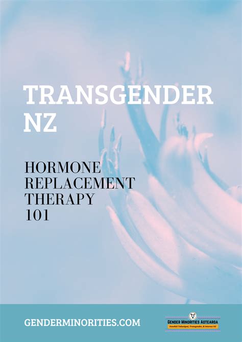 Transgender Nz Hormone Replacement Therapy 101 Gender Minorities