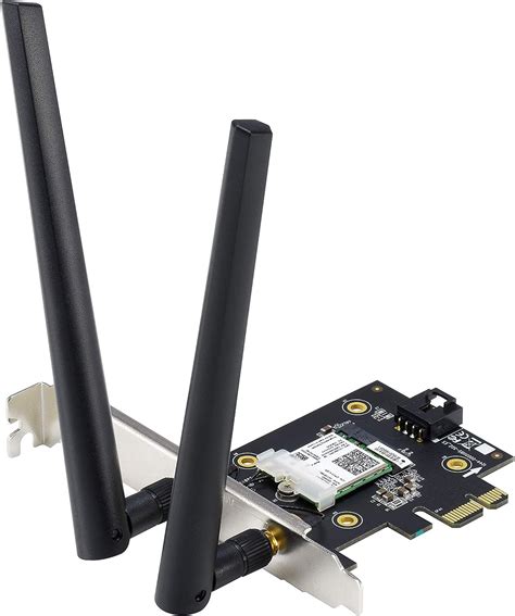 asus pce ax wifi  ax adapter   external antennas supporting mhz  total