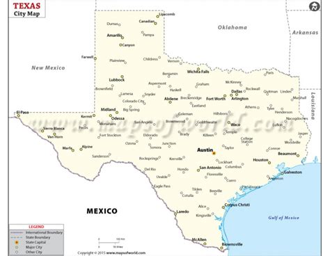 buy texas city map