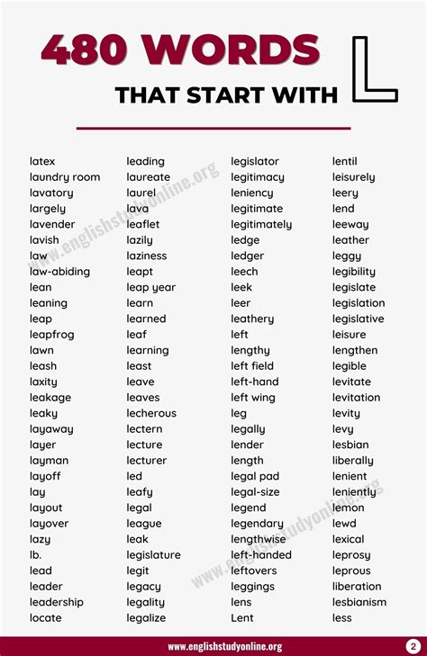 words  start     examples english study