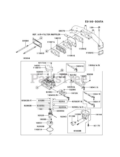 kawasaki fxv bs kawasaki engine carburetor parts lookup  diagrams partstree