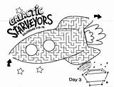 Vbs Coloring Starveyors Galactic Space Sheet Pages Choose Board Lessons sketch template