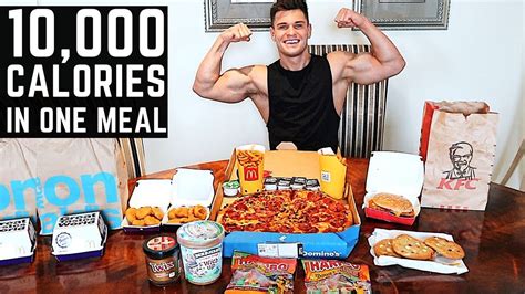 10 000 Calorie Challenge In One Hour Epic Cheat Day Man Vs Food