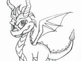 Spyro Pages Coloring Dragon Getcolorings Colouring sketch template