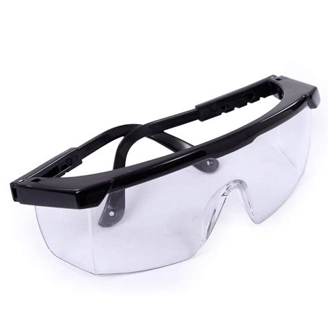 hde safety glasses clear lens protective eyewear  general work science labs  pack