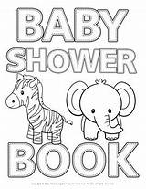 Shower Baby Coloring Book Abc English sketch template