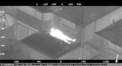 Thief Does His Best To Evade Police Helicopter S Thermal