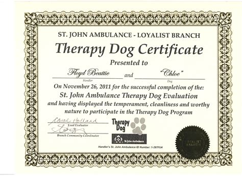 service animal certificate template williamson gaus