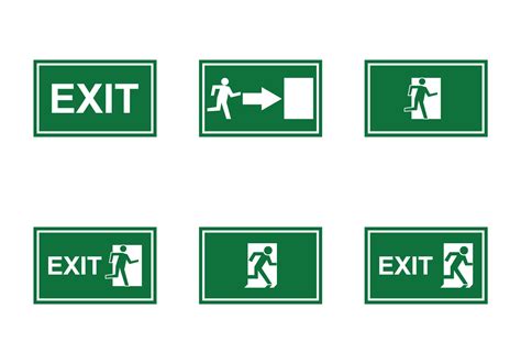 emergency exit  vector art   downloads