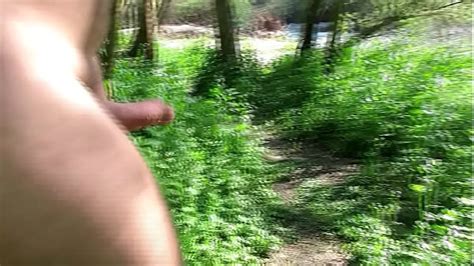 Naked Walk In The Forest At The Edge Of The Water And Masturbation Of