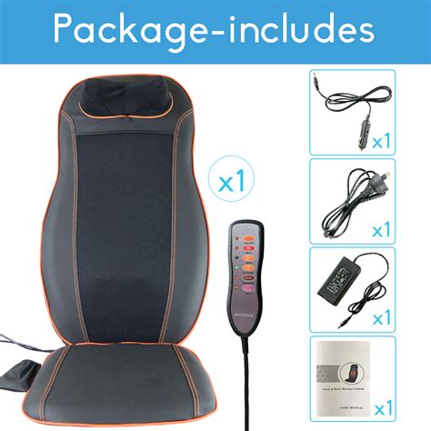 Full Body Back Seat Massager Cushion Shiatsu Chair Massage Pad Home Car