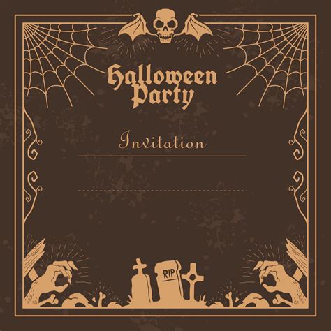 printable halloween invites web  halloween  invitations