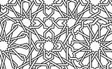 Alhambra Granada Tiling sketch template