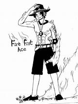 Ace Fist sketch template