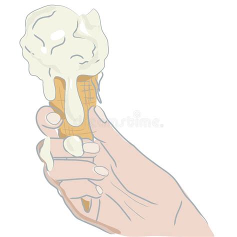 melted ice cream stock illustration illustration  children