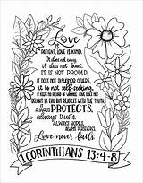 Corinthians Verses Niv sketch template